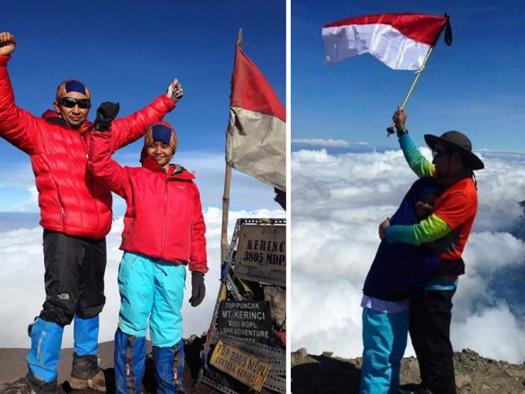 Rekor Baru Pendaki Ayah dan Anak pertama Menuntaskan 7 Summits Indonesia